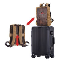 Sac à dos tactique en cuir personnalisé, léger, avec cadre externe, imperméable, pour la randonnée et le trekking en plein air