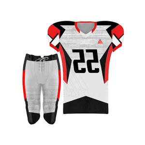 Uniforme de fútbol americano de alta calidad para adultos Conjunto Estilo Transpirable Tallas grandes Bajo MOQ en stock - Product Image 6