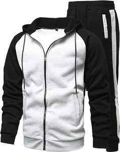 Hommes fermeture éclair survêtements OEM vente en gros sur mesure tenue élégante jogging formation décontracté à la mode fermeture éclair survêtements prix bas - Product Image 2