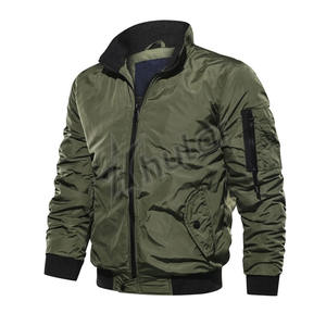 Chaqueta de bombardero de satén amarillo personalizada de alta calidad estilo de ocio cremallera impresa de talla grande Anti-Pilling para hombres chaqueta de bombardero Varsity - Product Image 6
