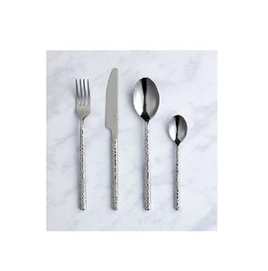 Ensemble de couverts de mariage réutilisables personnalisés à logo, très demandé, en argent doré, avec poignées gravées à la main, style américain, finition mate - Product Image 6