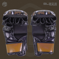 Guantes de Entrenamiento de MMA, Piel de Vacuno, Secado Rápido, Absorción de Humedad, para Combate en Jaula, Kick Boxing, Muay Thai, Boxeo, Artes Marciales