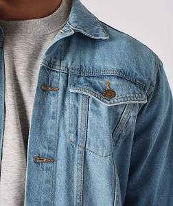 LOW MOQ OEM Customized Mens Denim Jeans <b>Jackets</b> Casual Outerwear Winter <b>Jacket</b> Button up Oversize Camouflage Thin Denim <b>Jacket</b> - Product Image 3
