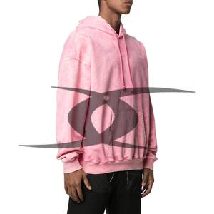 Sweat à capuche thermique pour hommes personnalisé Sun Faded Acid Wash 100% Cotton Solid Pattern Wholesale Manufacturer for Winter - Product Image 5