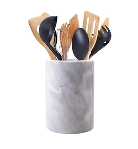 Soporte de cuchara de mármol, regalo de San Valentín de Navidad para soporte de cocina para espátulas, cucharas, pinzas y más soporte de cuchara de mármol - Product Image 2