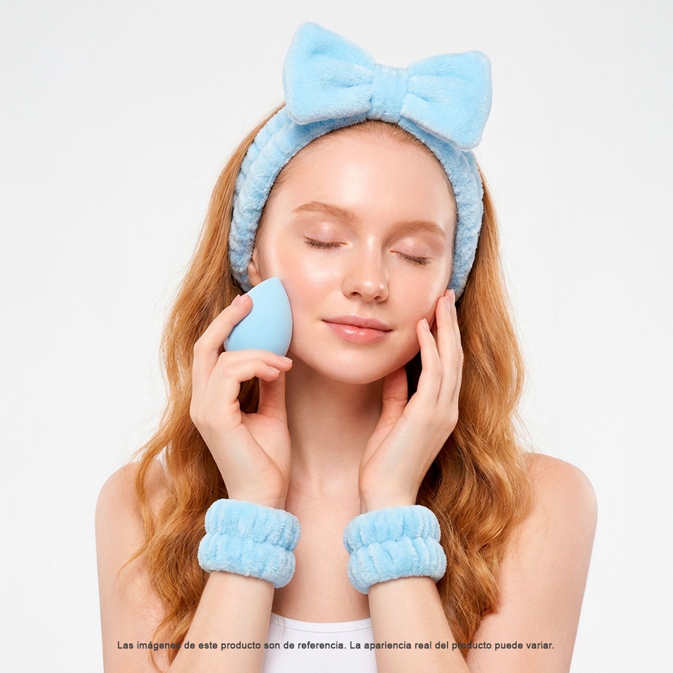 Kit Azul Fascia per capelli + Spugna + Polsino