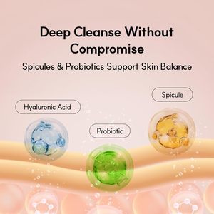 Nettoyant moussant Neul20s Spicule Cica 100 ml avec acide hyaluronique et centella, nettoyant exfoliant doux pour le visage pour le contrôle du sébum - Product Image 5