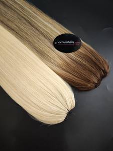 2025 meilleure qualité Extension de trame légère 100% vietnamien vierge humaine pleine cuticule droite Double dessiné cheveux épais chaud - Product Image 2