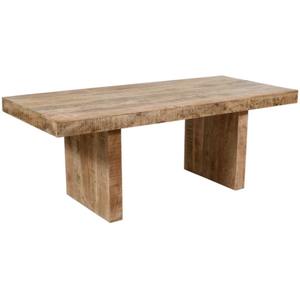 Ensemble de table et de chaises de salle à manger en bois massif moderne 4 places - Design carré, cadre en fer pour la maison, l'hôtel, l'atelier, l'entrée - Product Image 5