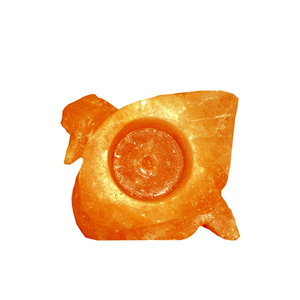 เชิงเทียนเกลือหิมาลัยรูปหงส์สีชมพูธรรมชาติ หนึ่งกิโลกรัม  ทำจากหินธรรมชาติ 100% สำหรับใส่เทียนทีไลท์ งานฝีมือจากธรรมชาติ - Product Image 1