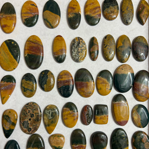 Cabujón de Jaspe Oceánico Natural de Alta Calidad, Gema Suelta de Formas Mixtas, Personalizable, de Grado Superior, Certificado por Terceros, Gemas Trimurti - Product Image 1