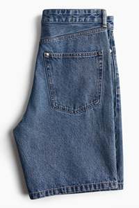 กางเกงขาสั้นผ้าฝ้าย100% ทอลายทแยงคุณภาพพรีเมี่ยมสำหรับผู้ชายกางเกงยีนส์ผ้ายีนส์ลำลอง5กระเป๋ายืดเล็กน้อยปกติ-ผ่อนคลาย - Product Image 3