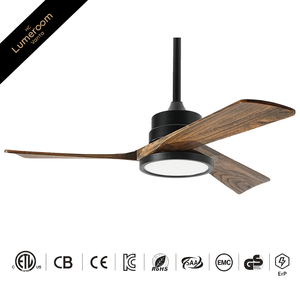 <b>Bedroom</b> Ceiling Fan with <b>Light</b> and Remote, 42 Inch Modern Wood Ceiling Fan with Quiet DC Motor for Indoor Patio - Product Image 1