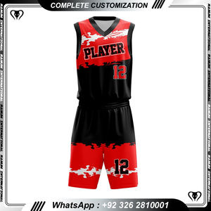Ropa deportiva Uniforme de baloncesto de último diseño Logotipo personalizado Uniforme de baloncesto de color sólido - Product Image 2