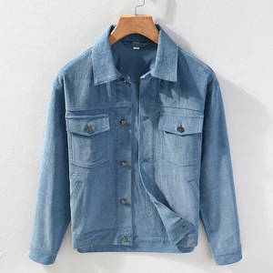 เสื้อโค้ทยาวทรงกระดุมแถวเดียวสำหรับผู้ชาย, เสื้อโค้ทฤดูหนาวผ้าย้อมสี - Product Image 2