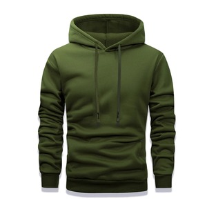 Automne hiver tricoté pull à capuche à manches longues chaud décontracté couleur unie sweats à capuche uni teint sweat à capuche - Product Image 3