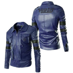 Chaqueta de piel auténtica para hombre, alta calidad, con diseño personalizado y logo - Product Image 1