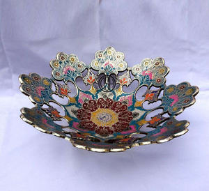 Frutero seco decorativo de latón de la mejor calidad, cuenco de servicio multiusos, frutero decorativo hecho a mano para mesa. - Product Image 3