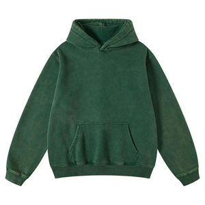 Sweats à capuche surdimensionnés de qualité supérieure, streetwear, 100% coton molletonné, respirant, sweats à capuche à fermeture éclair, sweats à capuche amples à épaules tombantes, sweats à capuche lavés - Product Image 3