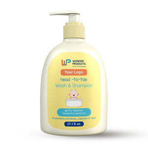 Champú y lavado de bebé sin lágrimas suave de pies a cabeza OEM/ODM lavado hipoalergénico para pieles y cabello sensibles con etiqueta privada - Product Image 1