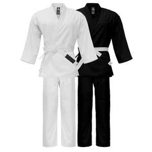 Ensembles d'uniformes de karaté en coton 100% de qualité supérieure, teints en pièce, personnalisables, légers et respirants, prix de gros - Product Image 4