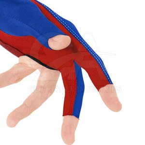 ถุงมือสนุกเกอร์ไนลอนพรีเมียม ป้องกันเหงื่อ ถุงมือบิลเลียดความแม่นยำสูง ถุงมือพูลไนลอนแบบกำหนดเอง ถุงมือสนุกเกอร์ 3 นิ้ว - Product Image 3