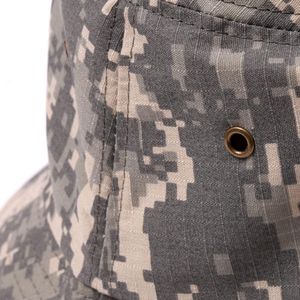 หมวกทรงถังลายพรางแฟชั่นฤดูร้อนหมวกขนาดใหญ่ใส่สบายพร้อมโลโก้สำหรับตกปลา - Product Image 6