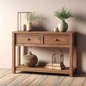Mesa de consola de madera asequible que proporciona una opción económica para los propietarios que buscan muebles decorativos - Product Image 1