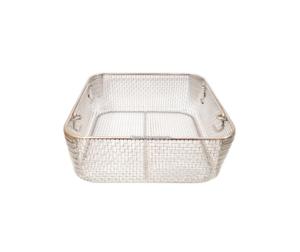Panier de stérilisation manuelle en grillage d'acier inoxydable Panier d'instruments autoclave de qualité médicale durable Outils chirurgicaux dentaires - Product Image 1