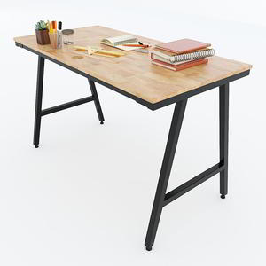 Minimalist A-Frame 120x60x75cm Computer <b>Desk</b> with Bookshelf <b>Simple</b> Design for Bedroom or Hotel Use Assembly Required-SPD68142 - Product Image 2