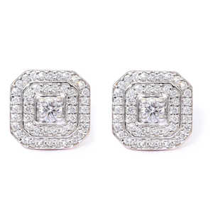 Boucles d'oreilles en diamant radieux luxueux Bijoux en pierres précieuses d'une beauté élégante - Product Image 1