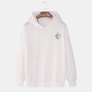 Unisex 350g de alta calidad de lana de gran tamaño recortada Sudadera con capucha 100% algodón invierno Puff estampado bordado sudaderas con capucha personalizadas para hombres - Product Image 3