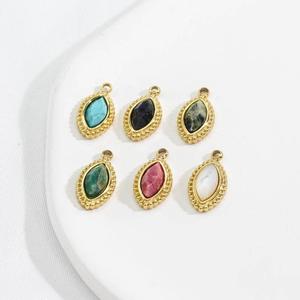 Trending 925 Silver Marquise Rhodocrosite Gemstone Charm Pendant-Accesorio de moda Colgante hecho a mano al por mayor - Product Image 3