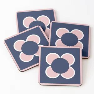 Antique Design Wooden & <b>Enamel</b> Print Tea <b>Cup</b> Coasters Mats Pads Modern Style Household Dinnerware Glass Coasters Mats & Pads - Product Image 1