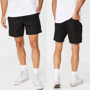 Pantalones cortos deportivos holgados de algodón 100% a la moda de verano para hombre, transpirables, de cintura media, con cordón de punto para culturismo, ropa informal - Product Image 6