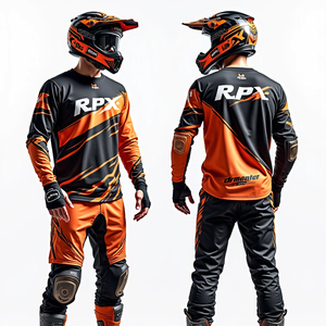 Jersey de Motocross para Hombre, Camisa de Ajuste Personalizado, Transpirable, Cómodo, Ropa de Carreras de Motos - Product Image 3