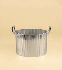 Articles de bar indiens de luxe faits à la main boissons au champagne personnalisées refroidisseurs de vin et refroidisseurs en laiton seau à glace à double couche en fer à bière - Product Image 5