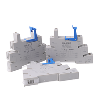 RY-ELE 41F-2Z-C2-4 Socle de relais mince à visser 16A 250VAC Bipolaire 2CO Bloc d'interface de relais ultra-mince pour rail DIN