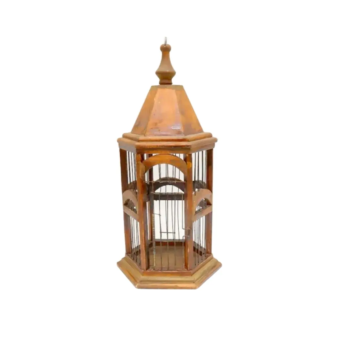 Chinese manufactures wholesale ornamental pet product Large Wooden Parrot Cage Plan Very large decorative bird forged iron Water