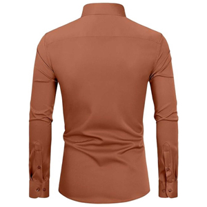 เสื้อเชิ้ตผู้ชายแขนยาวผ้าฝ้าย เสื้อเชิ้ตผู้ชายสำหรับใส่ทำงานในออฟฟิศ เสื้อเชิ้ตผู้ชายสไตล์คลาสสิกสำหรับใส่ทำงาน - Product Image 2