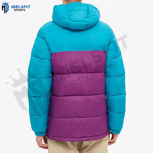 Top Trending Winter Wear Fashionable <b>Men</b> Coated Puffer Jacket with Stand Collar and Front Logo Slim Fit Plain Design - Product Image 3