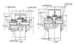 Type de GB-L Accouplement rigide à tambour et engrenages à double structure Moteurs Roue de frein Acier Aluminium Industries de la construction OEM Personnalisable - Product Image 2