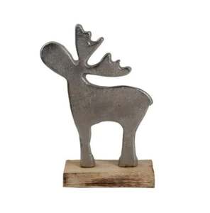 Venta caliente Aluminio Nevadas Plata Acabado en Base de madera Los Mejores Regalos decorativos de Navidad Producto Proveedores indios - Product Image 3