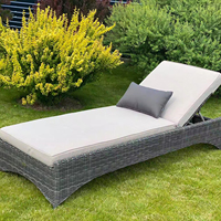 Chaise lune moderne en rotin synthétique de haute qualité, transat avec cadre en aluminium, coussin confortable, pour bébés, enfants, chambre, salon, parc