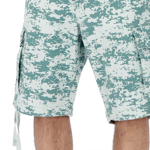Shorts cargo amples pour hommes de haute qualité, coupe ajustée, taille élastique, logo personnalisé, motif uni - Product Image 5