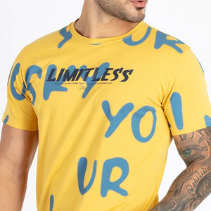 Camiseta de hombre con logotipo de impresión personalizado de nuevo diseño de alta calidad Traje de moda de secado rápido Venta en línea Camiseta de hombre - Product Image 5