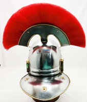 Casque de Centurion Romain Antique Tanishka Exports avec Plume Rouge, Fait Main, Haute Qualité, Léger, en Métal, Article de Collection – Vente en Gros