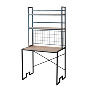 Escritorio para Computadora, Escritorio de Estudio, Escritorio para Escribir, Escritorio para Oficina en Casa, Estación de Trabajo de Oficina, Mesa de Estudio, Escritorio de Computadora de Madera, Escritorio con Marco de Metal