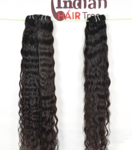 ผมแท้จากอินเดีย 100% ไม่ผ่านการแปรรูป สีดำธรรมชาติ แบบมัด ลอน ไม่ผ่านการดัดเคมี จัดเรียงเกล็ดผม - Product Image 5