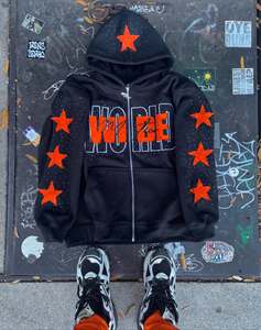 เสื้อฮู้ดดี้ปักลายฤดูหนาวย้อมสีพิเศษสำหรับผู้ชาย ชุดวอร์มสไตล์วินเทจสตรีทแวร์ ผ้าเฟรนช์เทอร์รี่เนื้อหนา พร้อมโลโก้สั่งทำ - Product Image 1